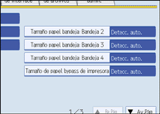 Ilustraci&oacute;n de la pantalla del panel de operaciones