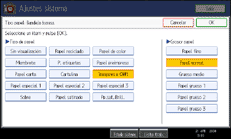 Ilustraci&oacute;n de la pantalla del panel de operaciones