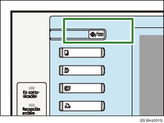 Ilustraci&oacute;n de la tecla Herramientas usuario/Contador