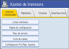 Ilustraci&oacute;n de la pantalla del panel de operaciones