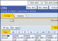 Ilustración del panel de operaciones