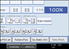 Bild av användarpanelen