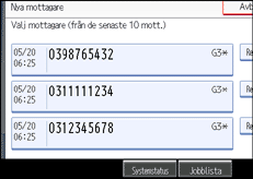 Bild på användarpanelen