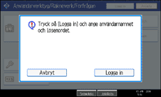 Bild av användarpanelen