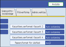 Bild av användarpanelen