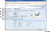 Bild av webbläsarfönster med numrerade bildtexter