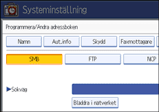 Bild på användarpanelen