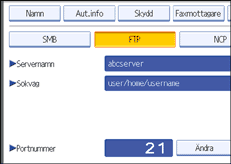 Bild på användarpanelen