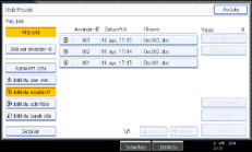 Bild av användarpanelskärm