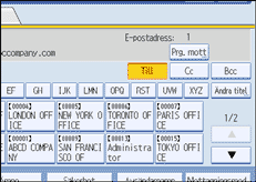 Bild på användarpanelens skärm