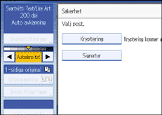 Bild på användarpanelens skärm