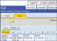 Bild av användarpanelskärmen