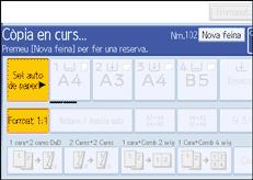 Il·lustració de la pantalla del panell d'operacions