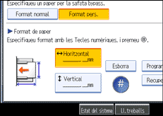 Il·lustració de la pantalla del panell d'operacions