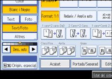 Il·lustració de la pantalla del panell d'operacions