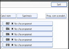 Il·lustració de la pantalla del panell d'operacions
