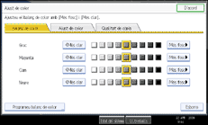 Il·lustració de la pantalla del panell d'operacions