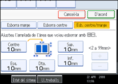 Il·lustració de la pantalla del panell d'operacions