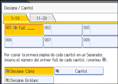 Il·lustració de la pantalla del panell d'operacions