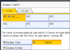 Il·lustració de la pantalla del panell d'operacions