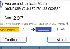 Il·lustració de la pantalla del panell d'operacions
