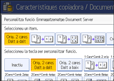Il·lustració de la pantalla del panell d'operacions