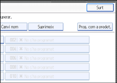 Il·lustració de la pantalla del panell d'operacions