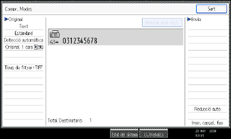Il·lustració de la pantalla del panell d'operacions