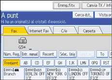 Il·lustració de la pantalla del panell d'operacions