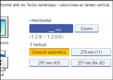 Il·lustració de la pantalla del panell d'operacions