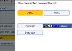 Il·lustració de la pantalla del panell d'operacions