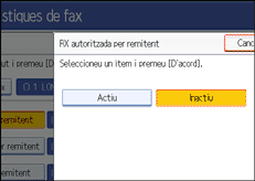 Il·lustració de la pantalla del panell d'operacions