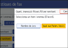 Il·lustració de la pantalla del panell d'operacions