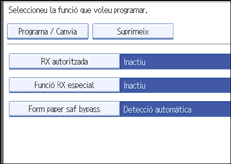 Il·lustració de la pantalla del panell d'operacions