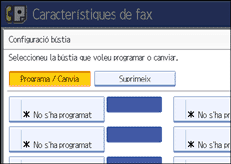 Il·lustraci&oacute; de la pantalla del panell d'operacions