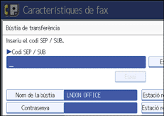 Il·lustració de la pantalla del panell d'operacions