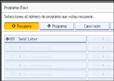 Il·lustració de la pantalla del panell d'operacions