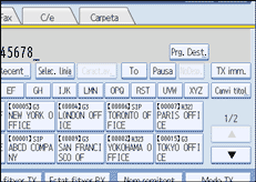 Il·lustració de la pantalla del panell d'operacions