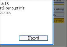 Il·lustració de la pantalla del panell d'operacions