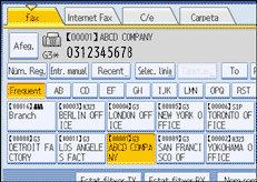 Il·lustració de la pantalla del panell d'operacions