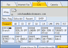 Il·lustració de la pantalla del panell d'operacions