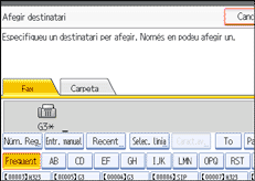 Il·lustració de la pantalla del panell d'operacions
