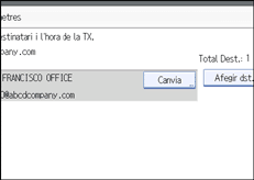 Il·lustració de la pantalla del panell d'operacions