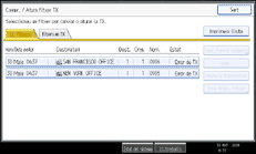 Il·lustració de la pantalla del panell d'operacions