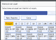 Il·lustració de la pantalla del panell d'operacions