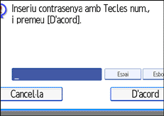 Il·lustraci&oacute; de la pantalla del panell d'operacions