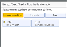 Il·lustraci&oacute; de la pantalla del panell d'operacions
