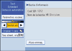 Il·lustraci&oacute; de la pantalla del panell d'operacions