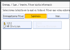 Il·lustració de la pantalla del panell d'operacions