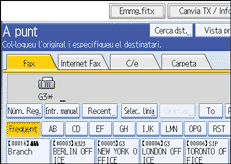 Il·lustració de la pantalla del panell d'operacions